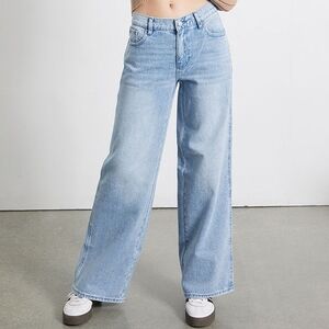 Pacsun Light Blue Baggy Grunge 90's Slouchy Relaxed Leg Women's Jeans Size 22